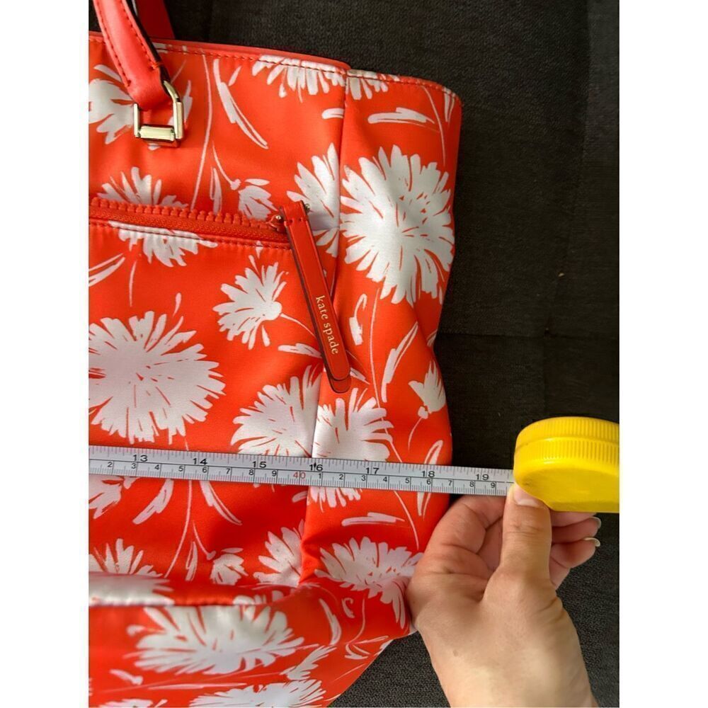 Kate spade large tote shoulder bag orange see pics for measurements . - Picture 9 of 12